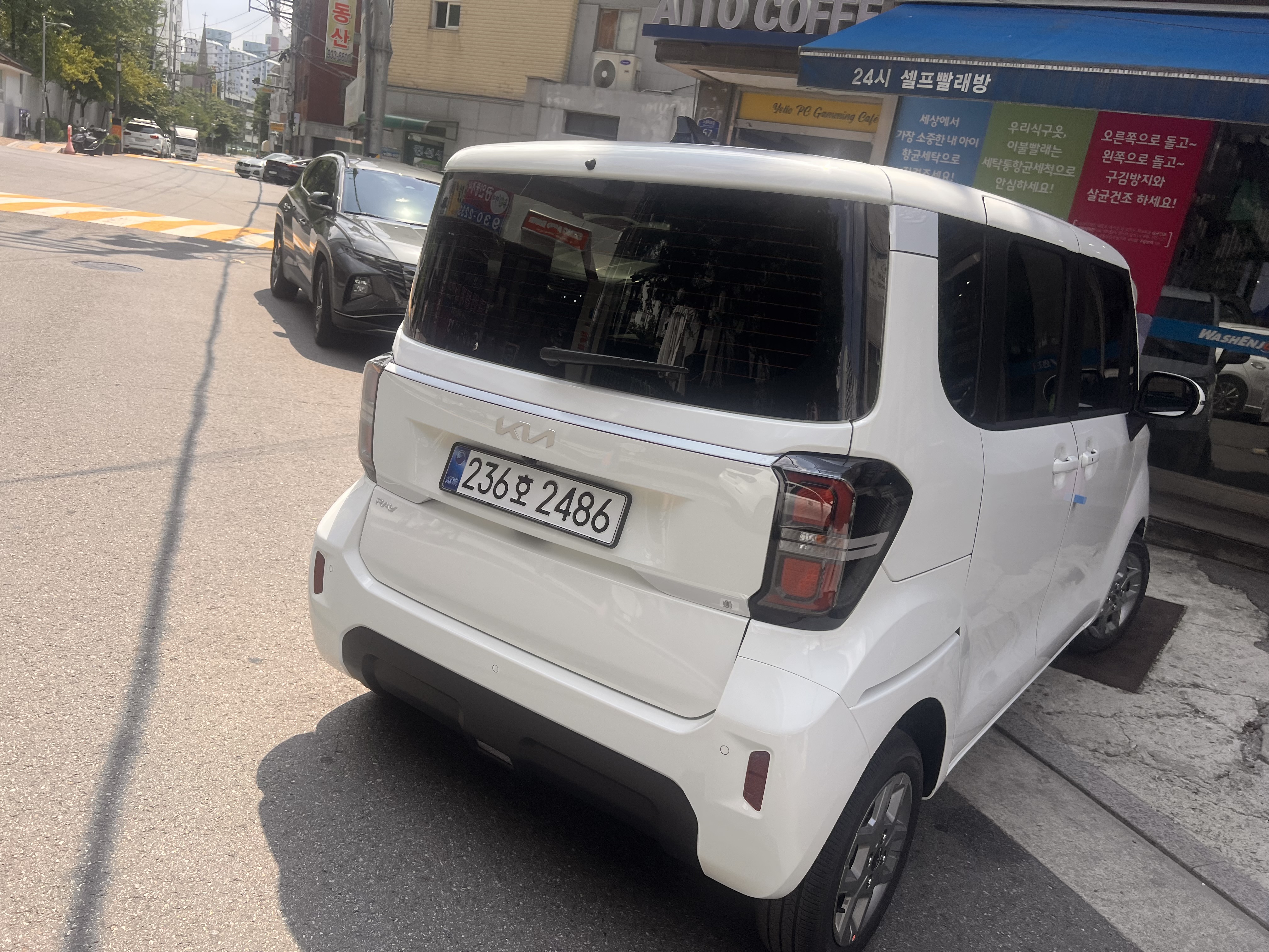기아 레이 출고후기 후면 사진