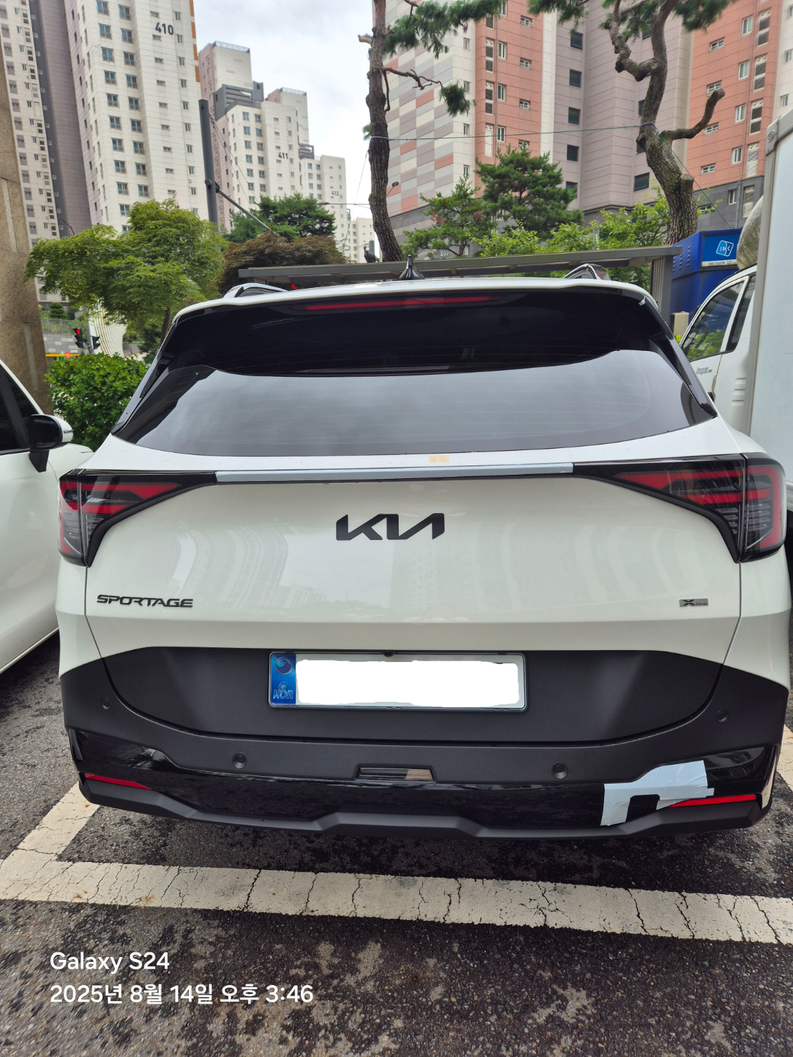 기아 스포티지 출고후기 후면 사진