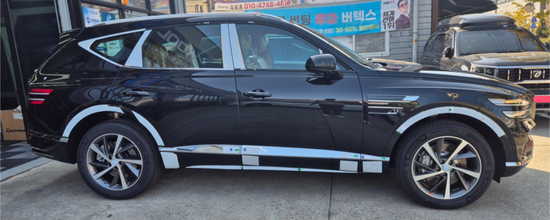 제네시스 GV80 출고후기 옆면 사진
